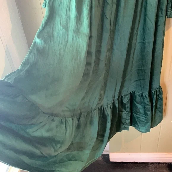 Emerald Green Current Air Long Sleeve Dress Size Medium EUC - Picture 11 of 11